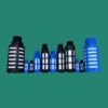 BSP Male Thread Plastic silencer Pneumatic Black blue Air Quick Exhaust Muffler BSP Male Thread Plastic silencer Pneumatic Black blue Air Quick Exhaust Muffler