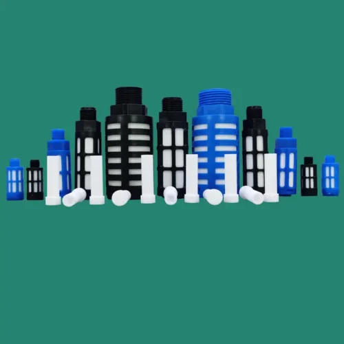 BSP Male Thread Plastic silencer Pneumatic Black blue Air Quick Exhaust Muffler