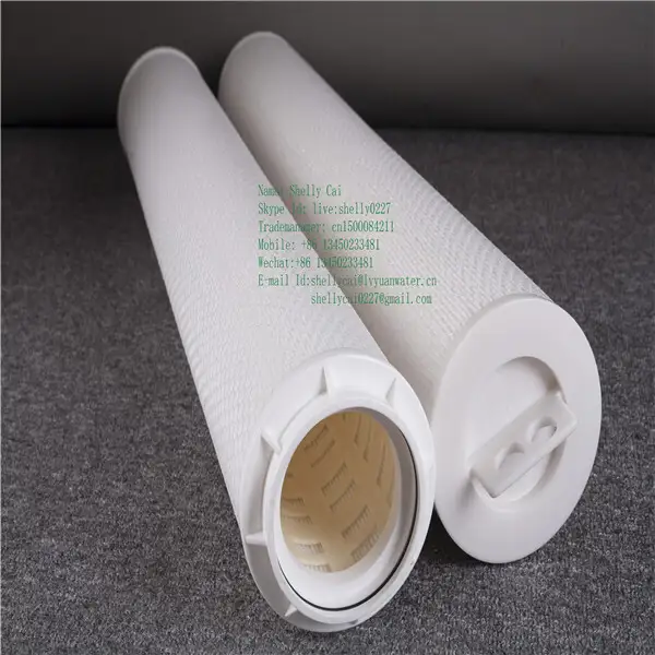 Big flow PP pleated 20 inch20 microns rate filtration sediment water filter cartridge