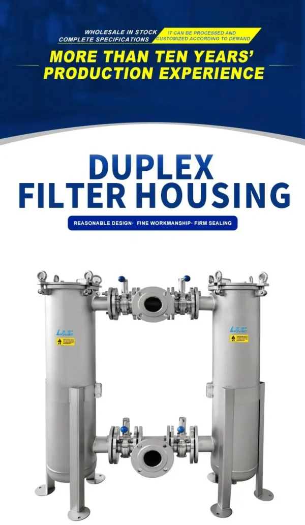 Stainless Steel Deplux Filter Housing
