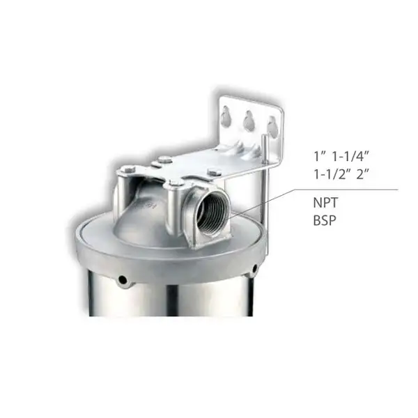 Stainless Steel Single Core Big Blue Filter Housing