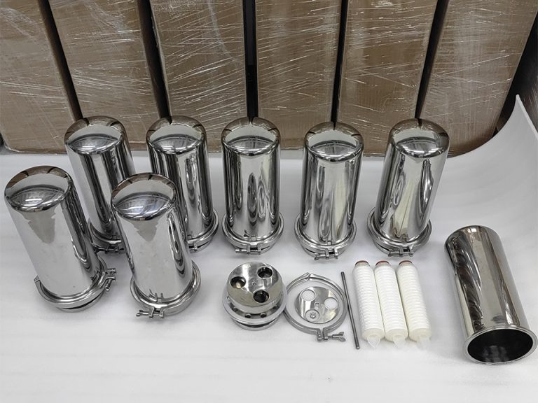 Guia de configuração do invólucro do filtro de água de alimentação da caldeira de uma central elétrica